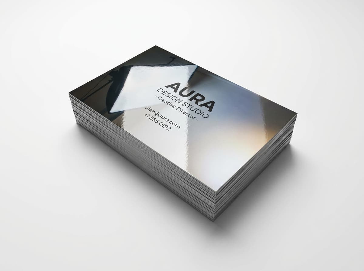 Coating (Matte / Gloss) print finishing detail on premium paper stock