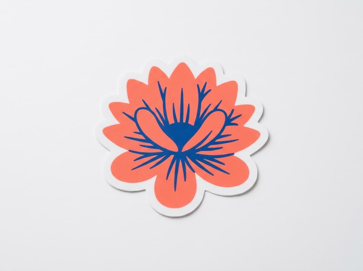 Die Cut print finishing detail on premium paper stock
