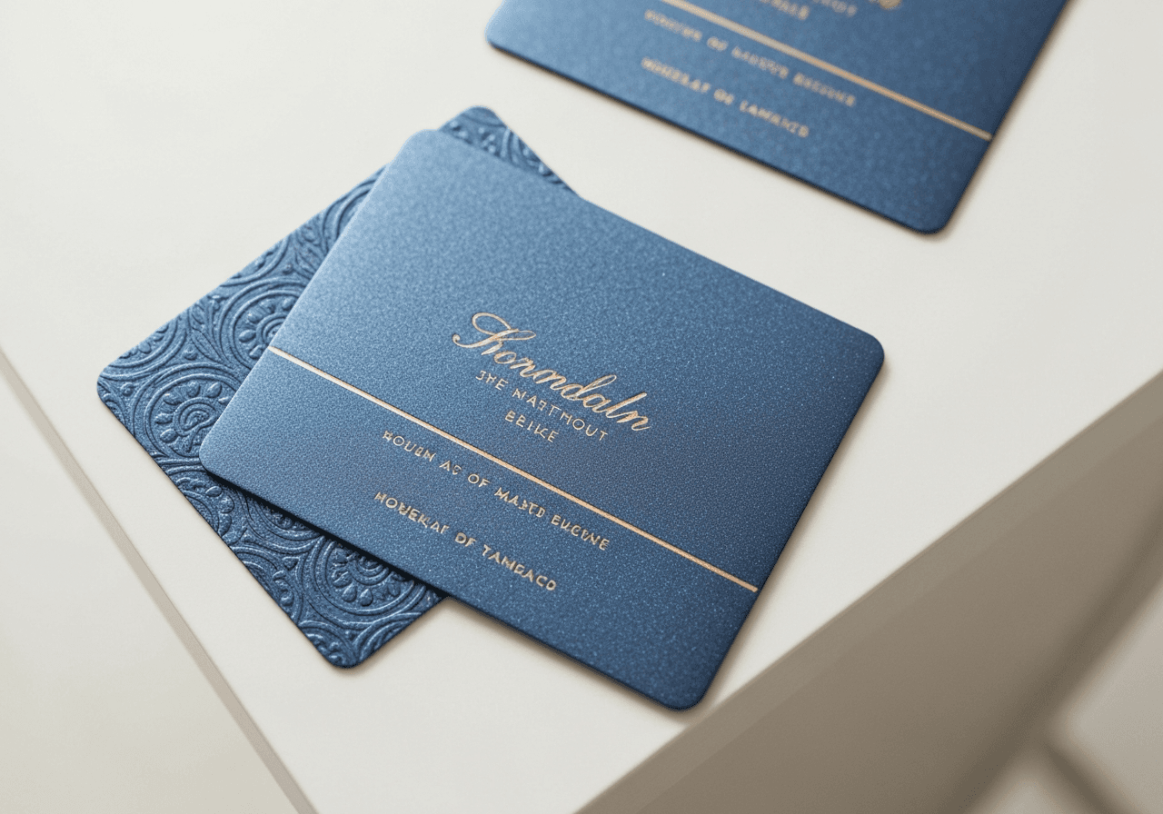 Metallic Business Cards