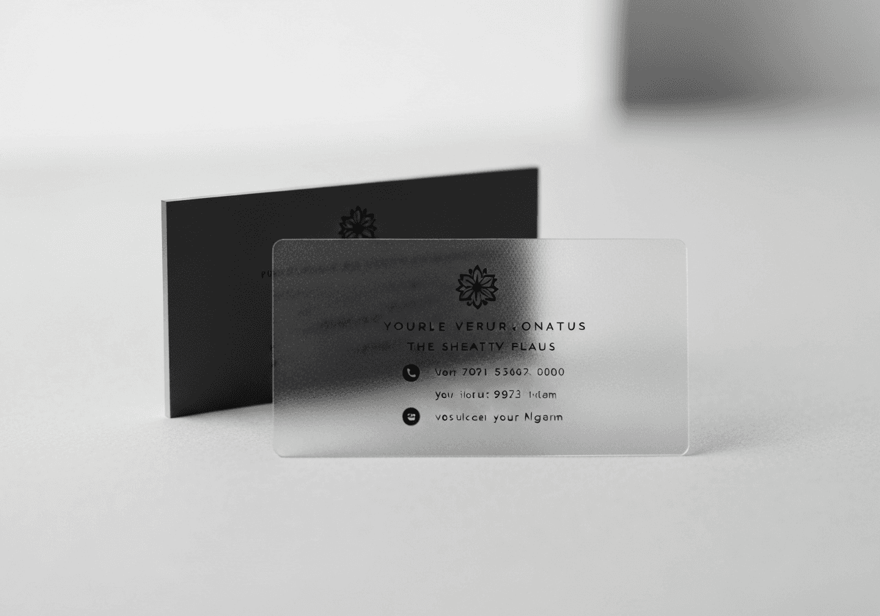 Transparent Business Cards